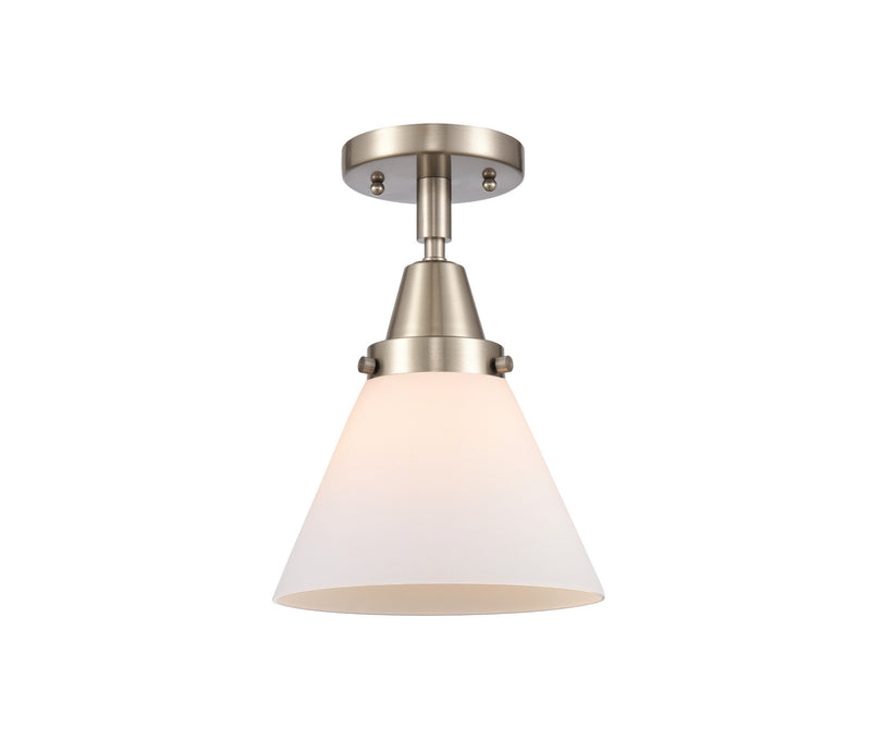 Innovations 447-1C-SN-G41 One Light Flush Mount, Brushed Satin Nickel