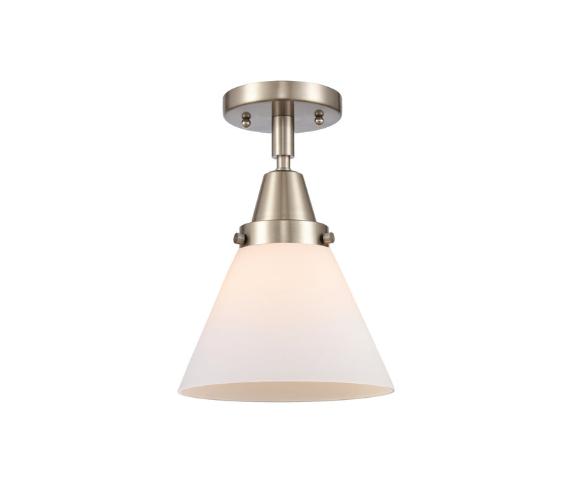 Innovations 447-1C-SN-G41 One Light Flush Mount, Brushed Satin Nickel