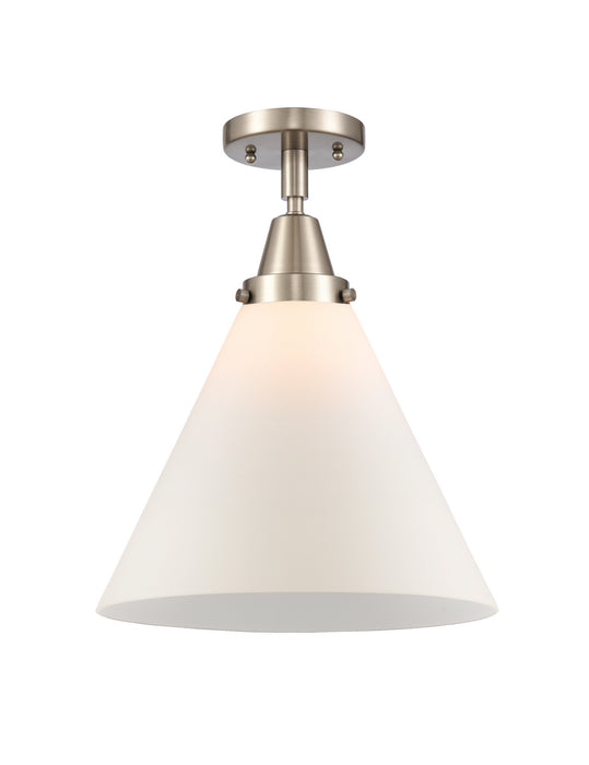 Innovations 447-1C-SN-G41-L One Light Flush Mount, Brushed Satin Nickel