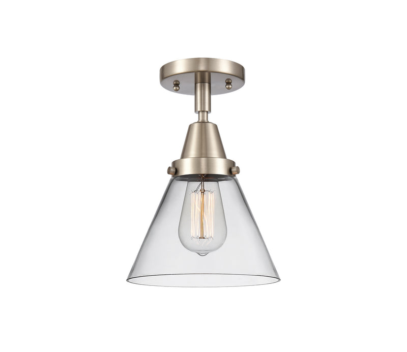 Innovations 447-1C-SN-G42 One Light Flush Mount, Brushed Satin Nickel