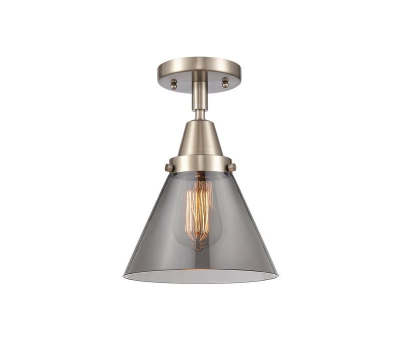 Innovations 447-1C-SN-G43 One Light Flush Mount, Brushed Satin Nickel
