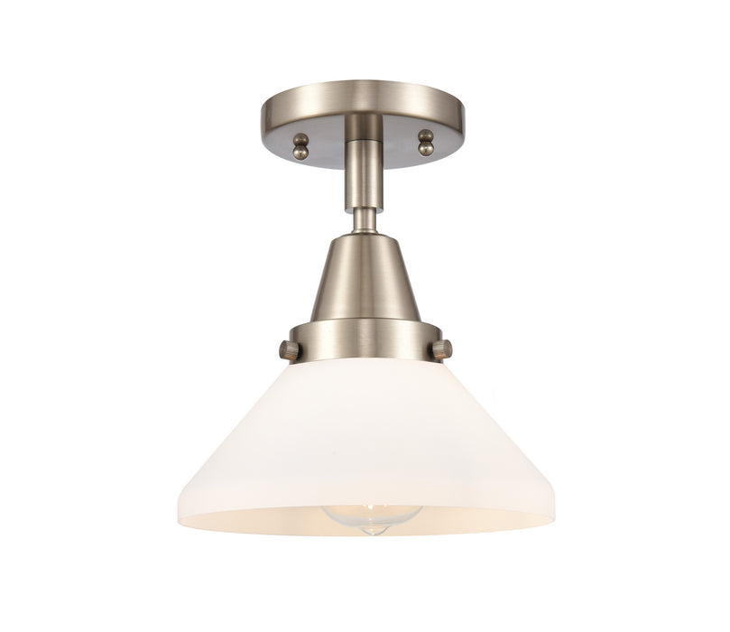 Innovations 447-1C-SN-G4471 One Light Flush Mount, Brushed Satin Nickel