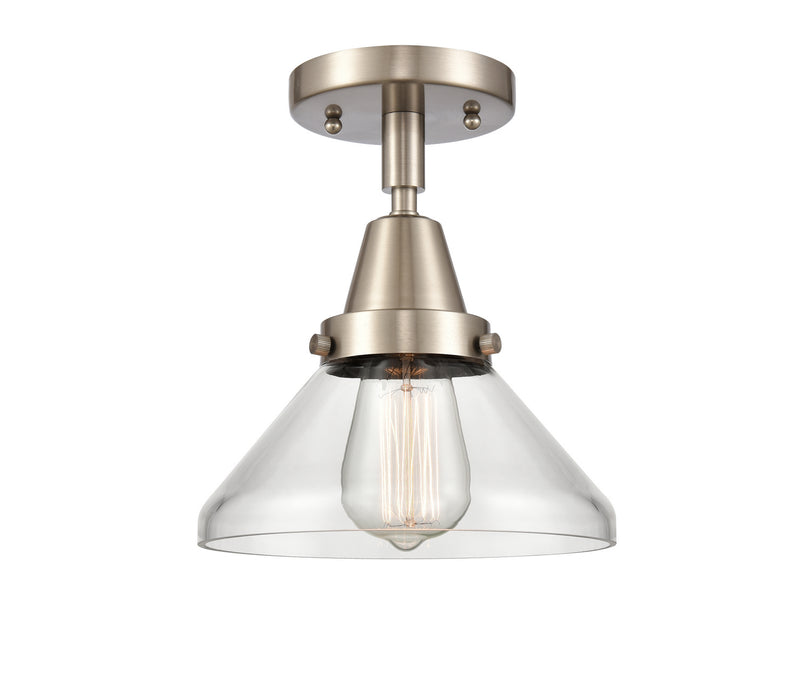 Innovations 447-1C-SN-G4472 One Light Flush Mount, Brushed Satin Nickel