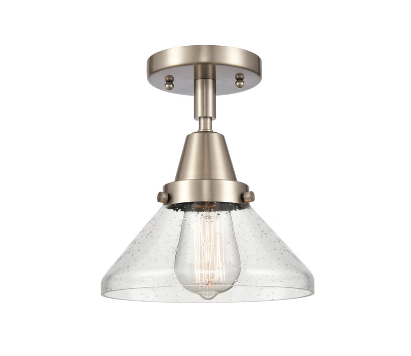 Innovations 447-1C-SN-G4474 One Light Flush Mount, Brushed Satin Nickel