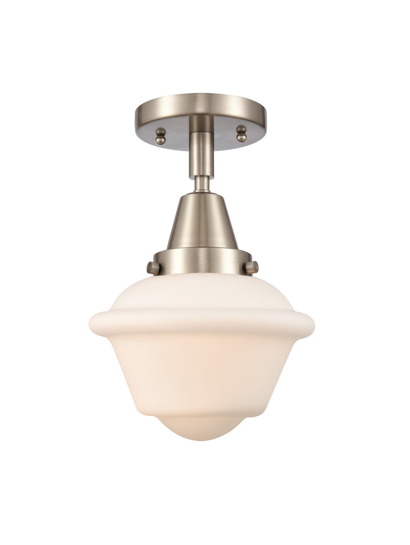 Innovations 447-1C-SN-G531 One Light Flush Mount, Brushed Satin Nickel