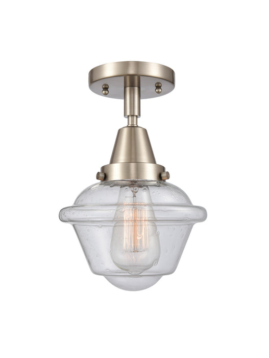 Innovations 447-1C-SN-G534 One Light Flush Mount, Brushed Satin Nickel