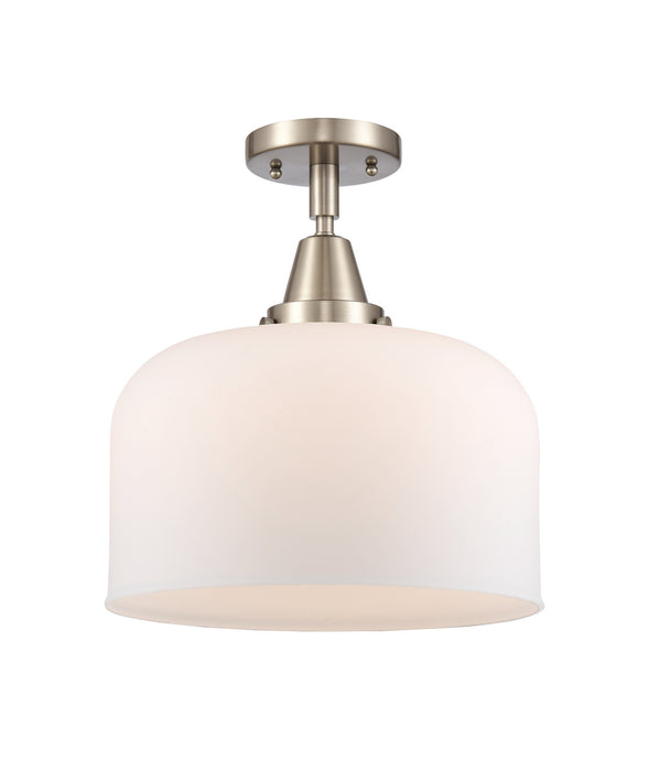 Innovations 447-1C-SN-G71-L One Light Flush Mount, Brushed Satin Nickel