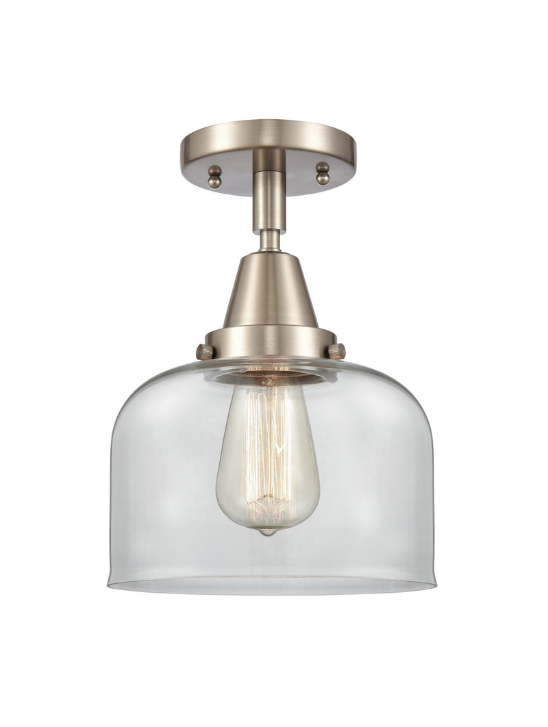 Innovations 447-1C-SN-G72 One Light Flush Mount, Brushed Satin Nickel