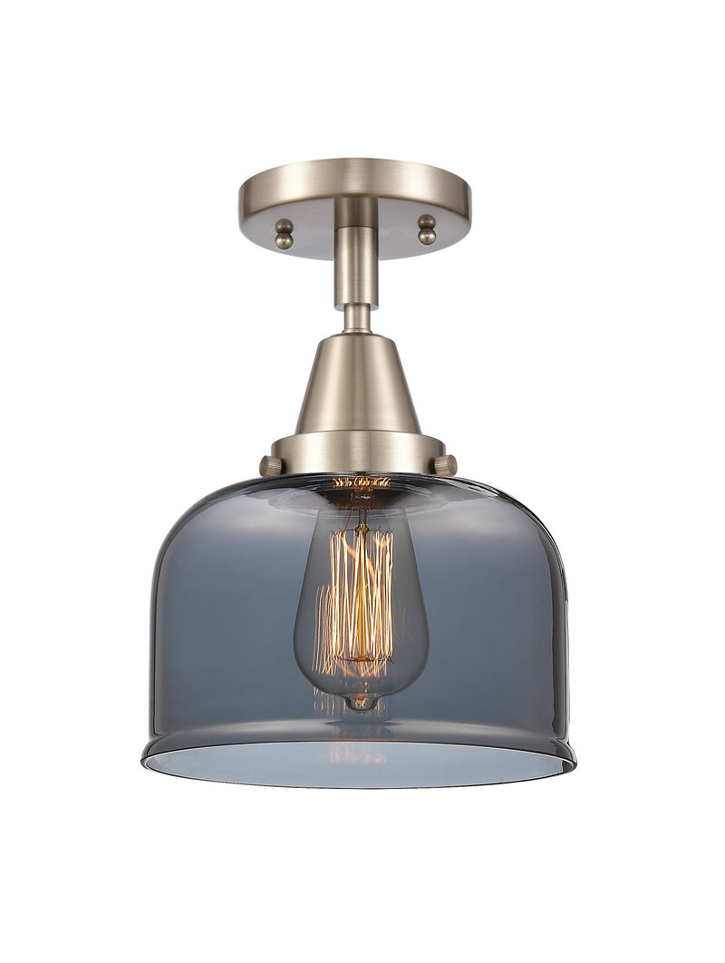 Innovations 447-1C-SN-G73 One Light Flush Mount, Brushed Satin Nickel