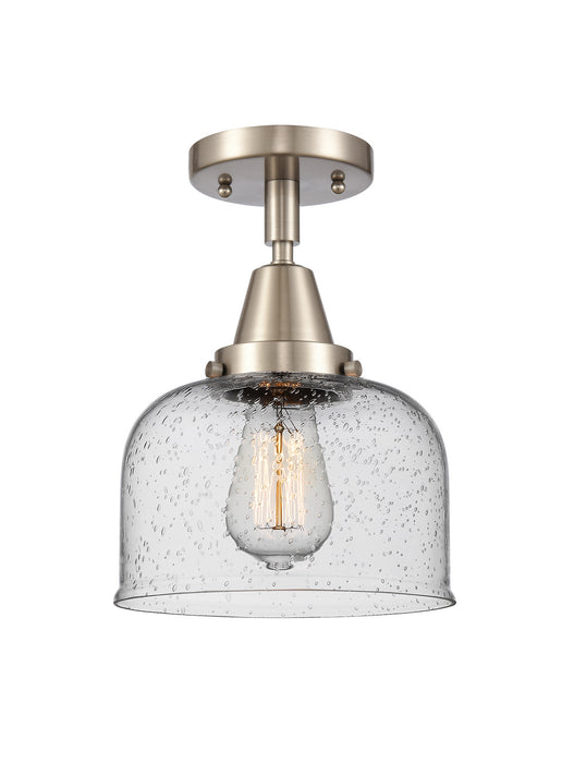 Innovations 447-1C-SN-G74 One Light Flush Mount, Brushed Satin Nickel