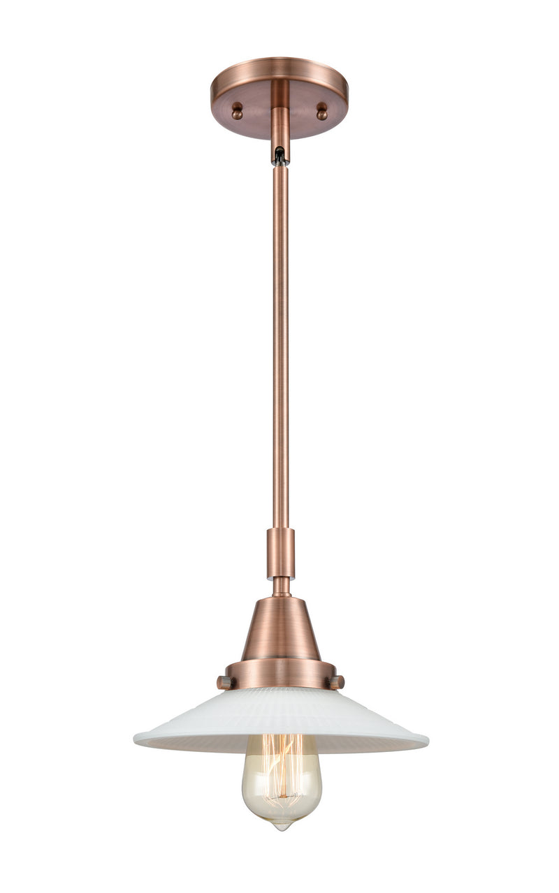 Innovations 447-1S-AC-G1 One Light Mini Pendant, Antique Copper