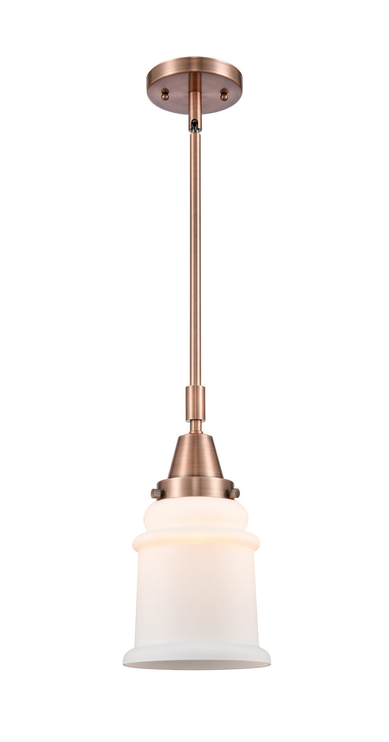 Innovations 447-1S-AC-G181 One Light Mini Pendant, Antique Copper