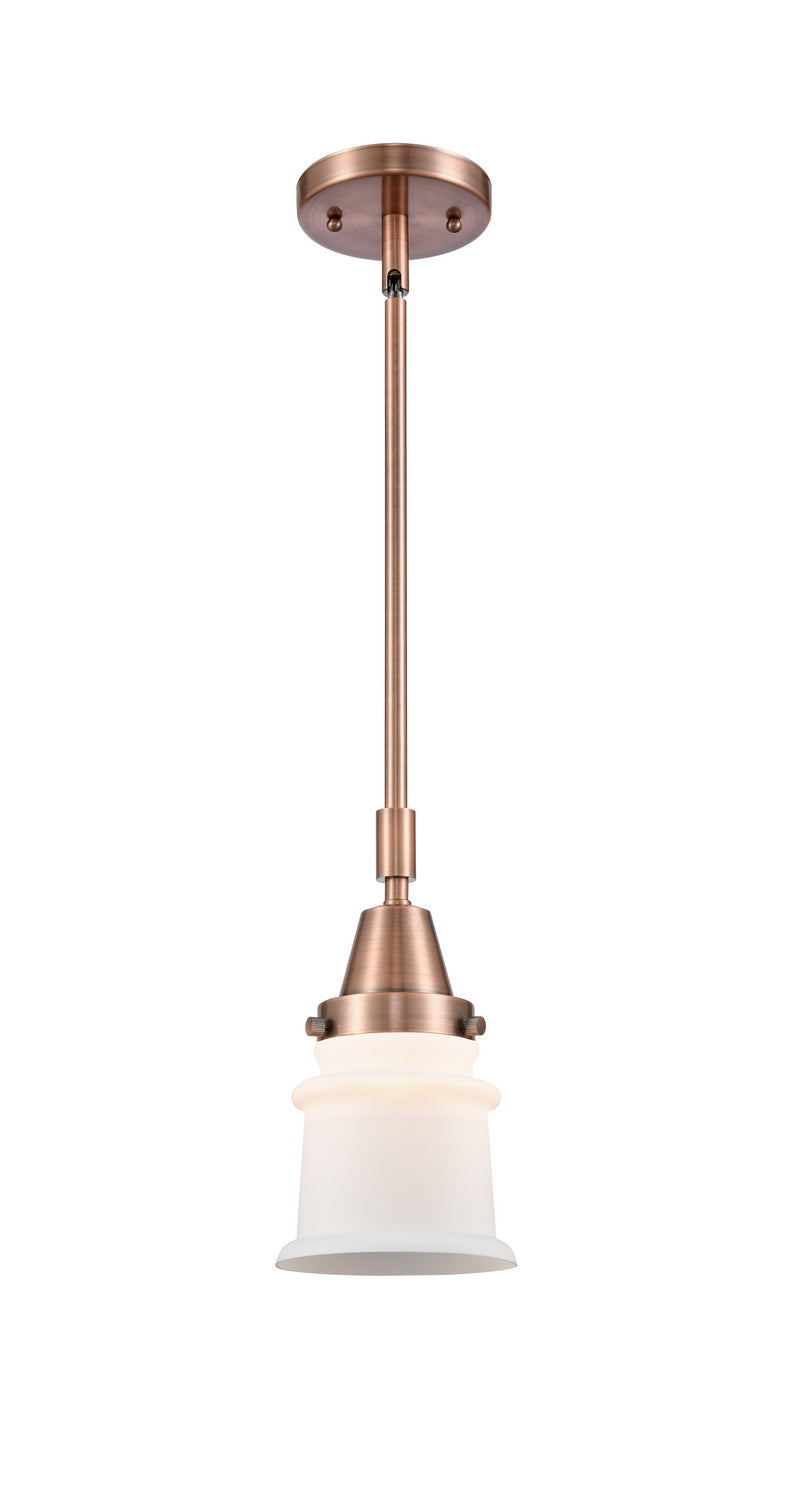 Innovations 447-1S-AC-G181S One Light Mini Pendant, Antique Copper