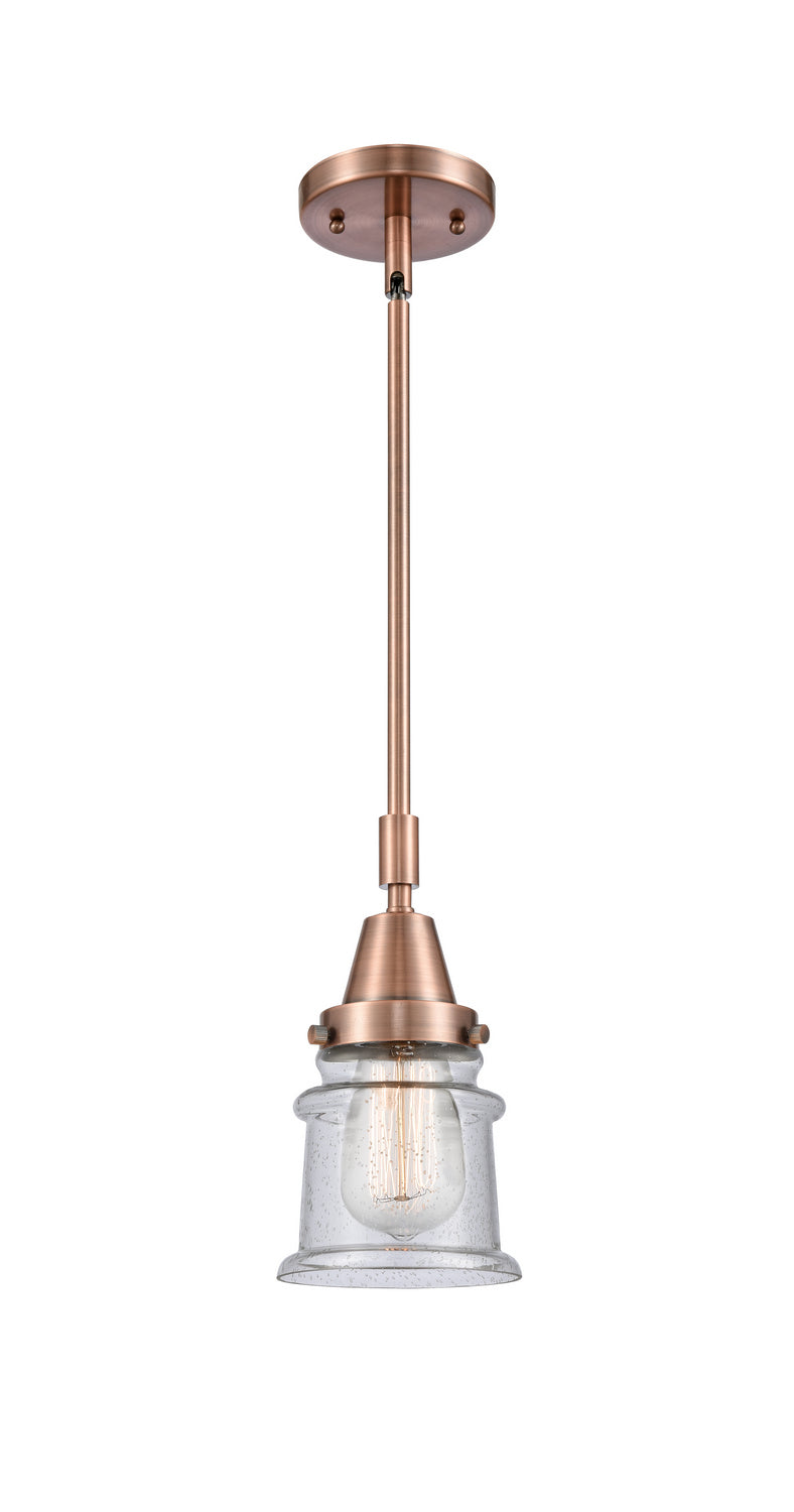 Innovations 447-1S-AC-G184S-LED LED Mini Pendant, Antique Copper