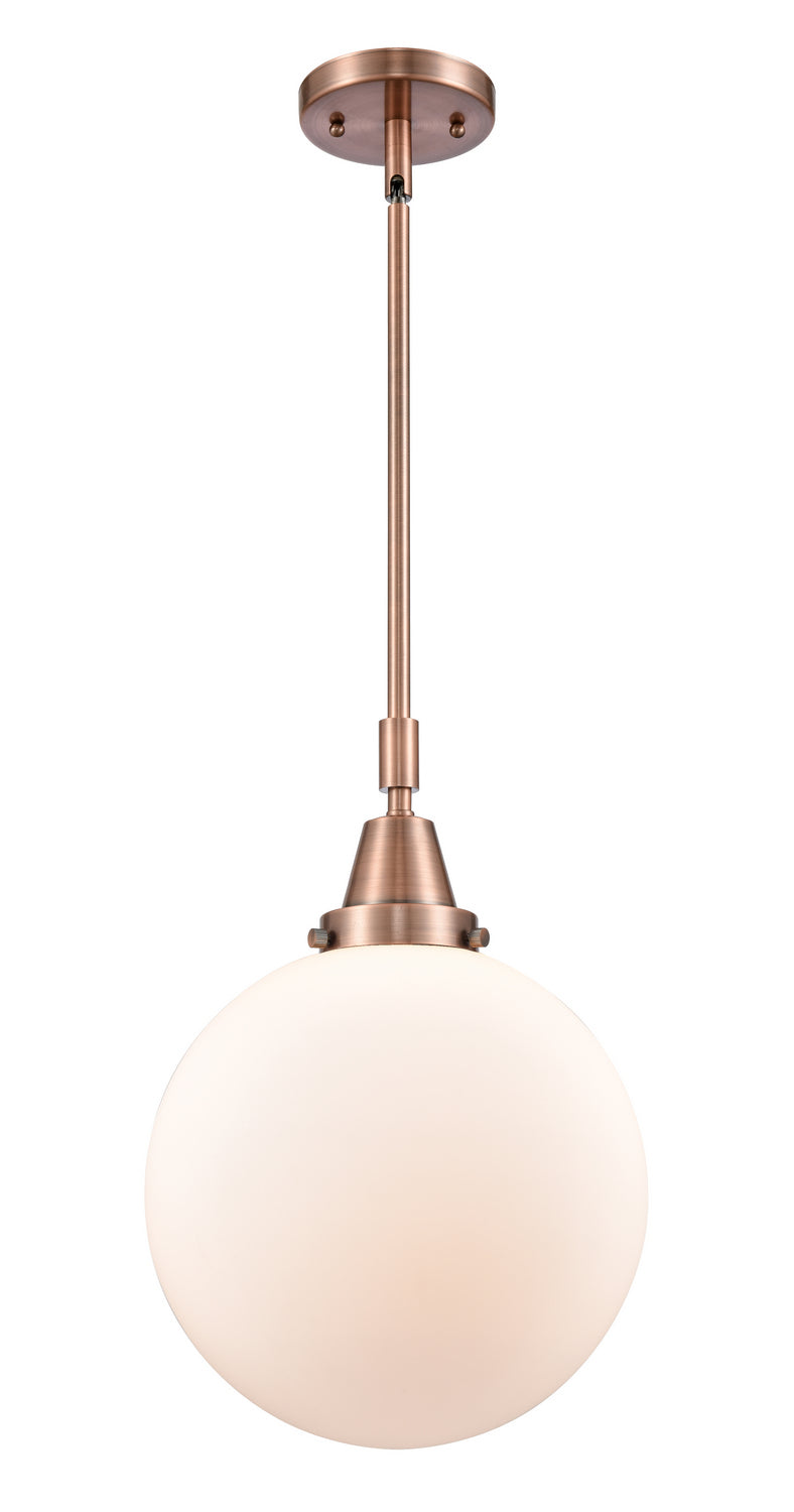 Innovations 447-1S-AC-G201-10-LED LED Mini Pendant, Antique Copper