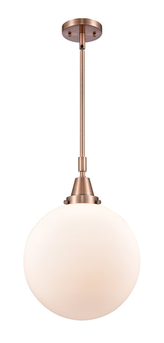 Innovations 447-1S-AC-G201-12-LED LED Mini Pendant, Antique Copper