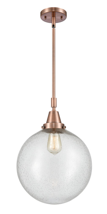 Innovations 447-1S-AC-G204-12-LED LED Mini Pendant, Antique Copper