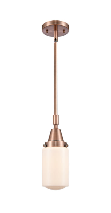 Innovations 447-1S-AC-G311 One Light Mini Pendant, Antique Copper