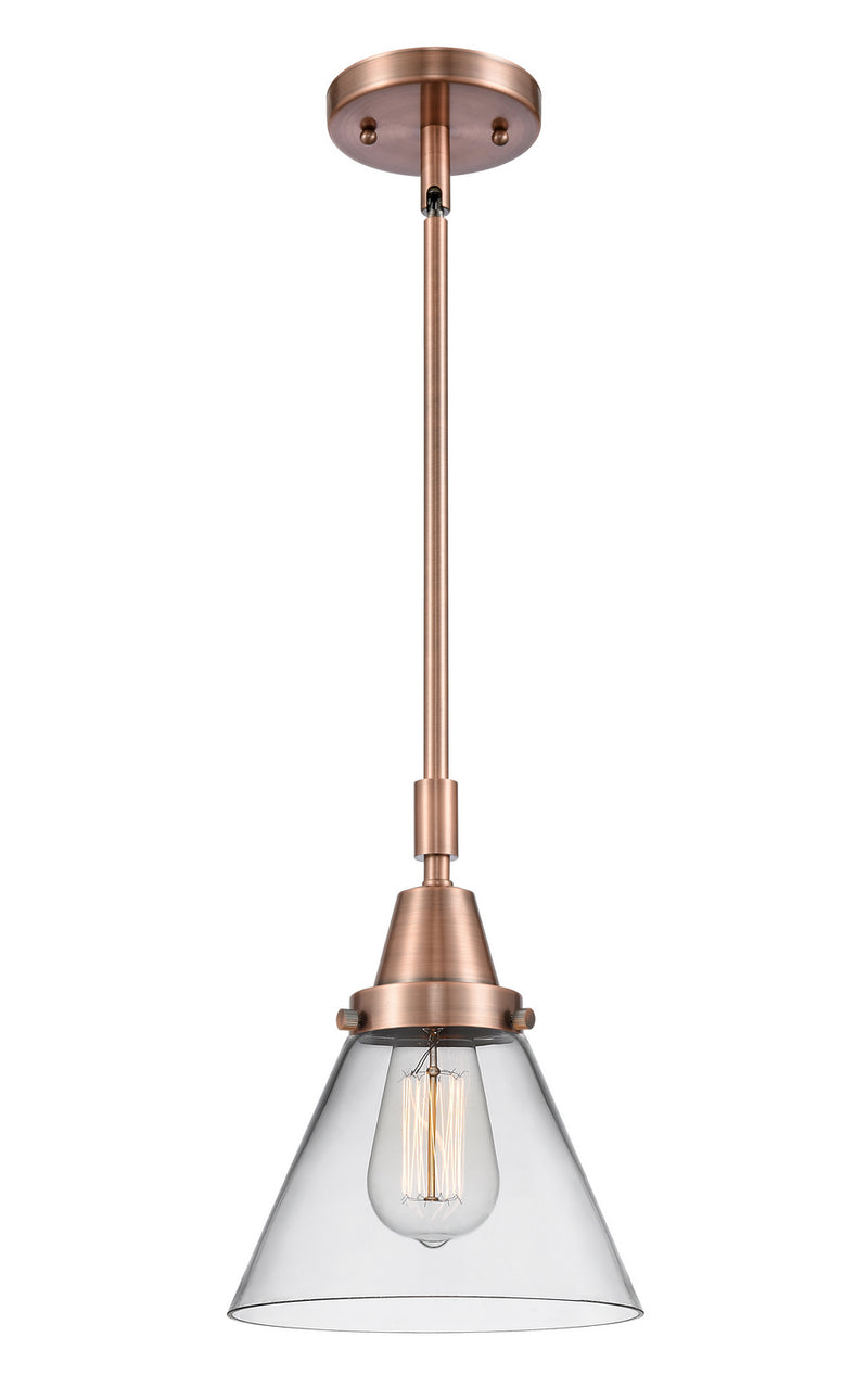 Innovations 447-1S-AC-G42 One Light Mini Pendant, Antique Copper
