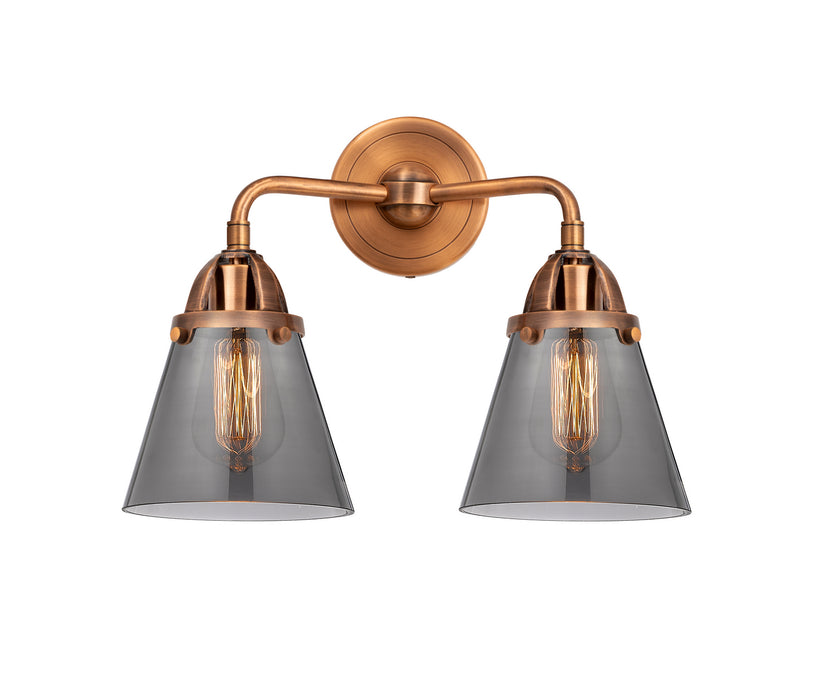 Innovations 288-2W-AC-G63 Two Light Bath Vanity, Antique Copper