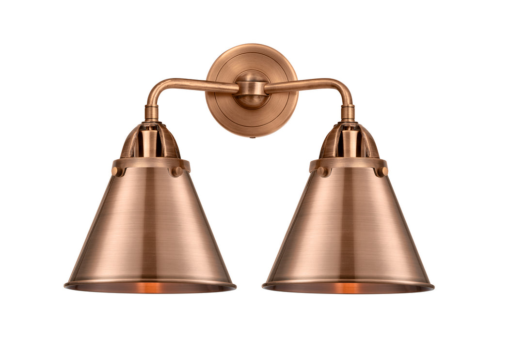 Innovations 288-2W-AC-M13-AC Two Light Bath Vanity, Antique Copper
