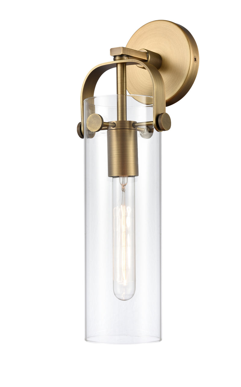 Innovations 413-1W-BB-4CL-LED LED Wall Sconce, Brushed Brass