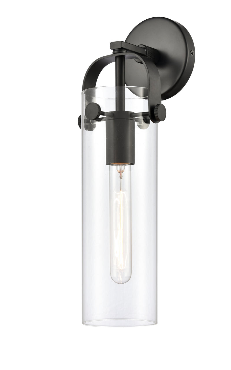 Innovations 413-1W-BK-4CL-LED LED Wall Sconce, Matte Black