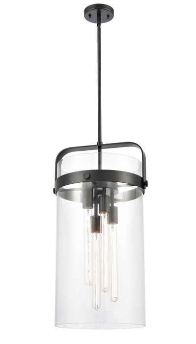 Innovations 413-4S-BK-12CL-LED LED Pendant, Matte Black
