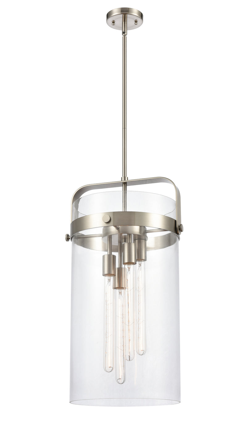Innovations 413-4S-SN-12CL-LED LED Pendant, Brushed Satin Nickel