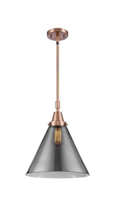 Innovations 447-1S-AC-G43-L One Light Mini Pendant, Antique Copper