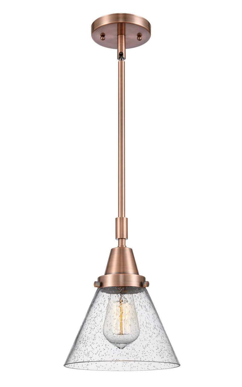Innovations 447-1S-AC-G44 One Light Mini Pendant, Antique Copper