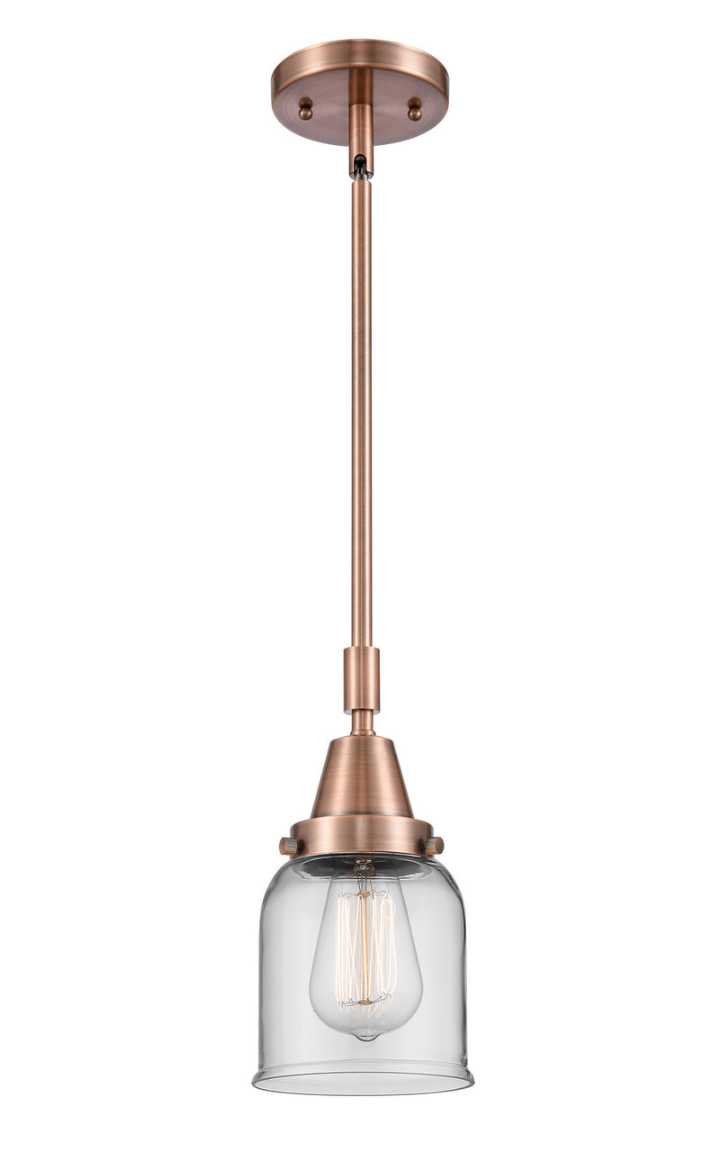 Innovations 447-1S-AC-G52 One Light Mini Pendant, Antique Copper