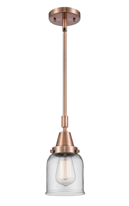 Innovations 447-1S-AC-G52 One Light Mini Pendant, Antique Copper