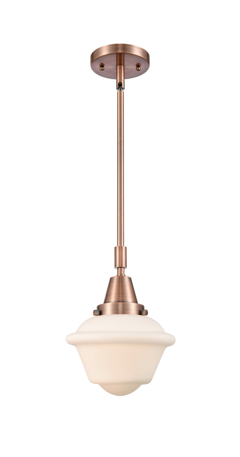 Innovations 447-1S-AC-G531 One Light Mini Pendant, Antique Copper