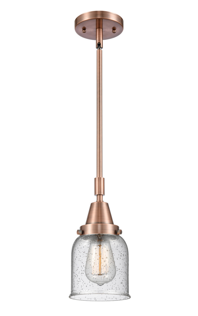 Innovations 447-1S-AC-G54 One Light Mini Pendant, Antique Copper