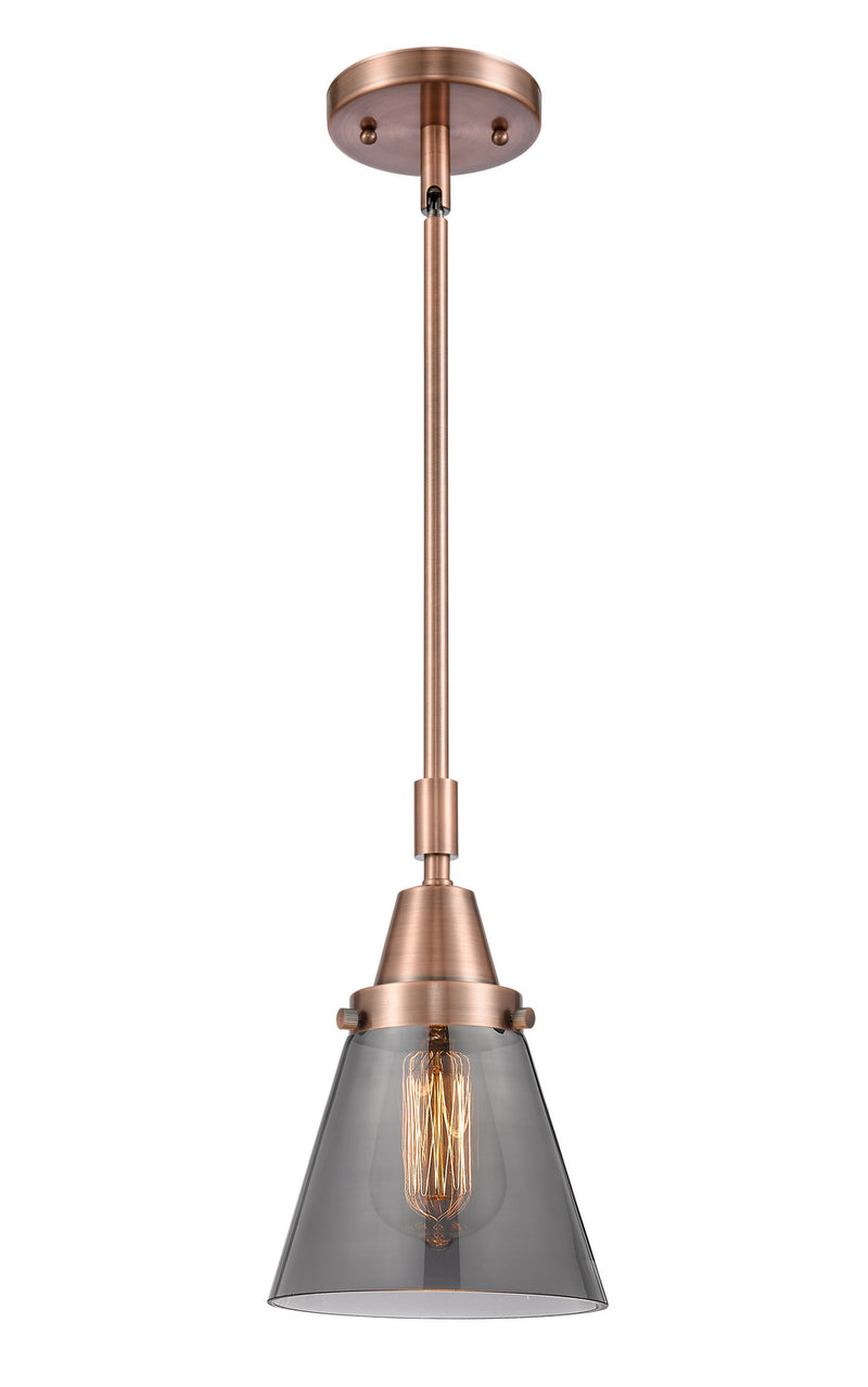 Innovations 447-1S-AC-G63-LED LED Mini Pendant, Antique Copper