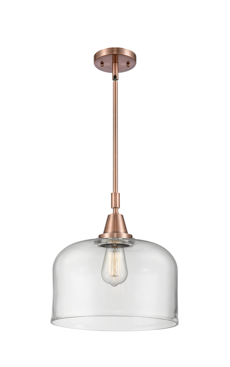 Innovations 447-1S-AC-G72-L One Light Mini Pendant, Antique Copper