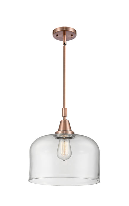 Innovations 447-1S-AC-G72-L One Light Mini Pendant, Antique Copper
