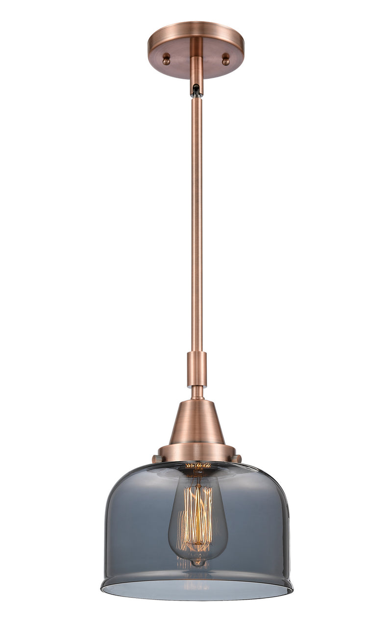 Innovations 447-1S-AC-G73 One Light Mini Pendant, Antique Copper