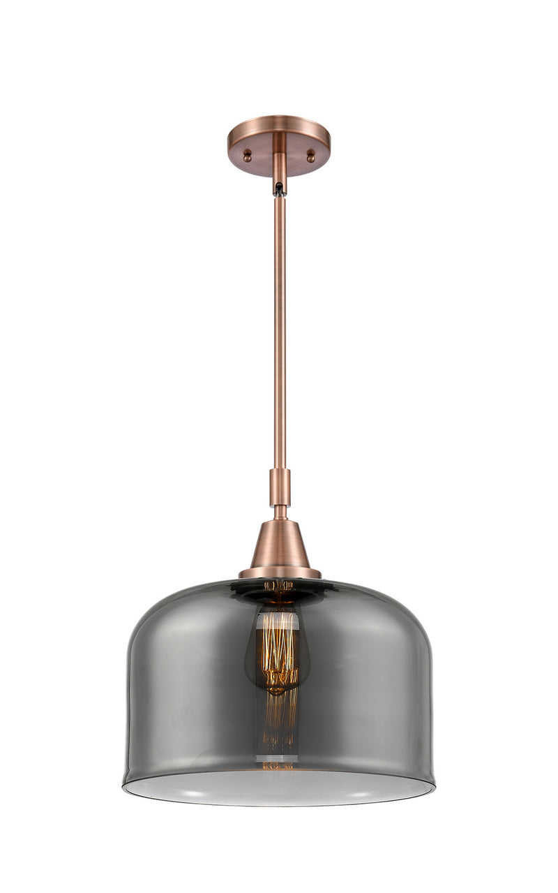 Innovations 447-1S-AC-G73-L One Light Mini Pendant, Antique Copper