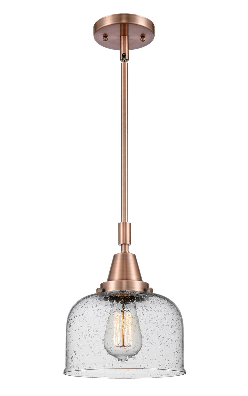Innovations 447-1S-AC-G74-LED LED Mini Pendant, Antique Copper