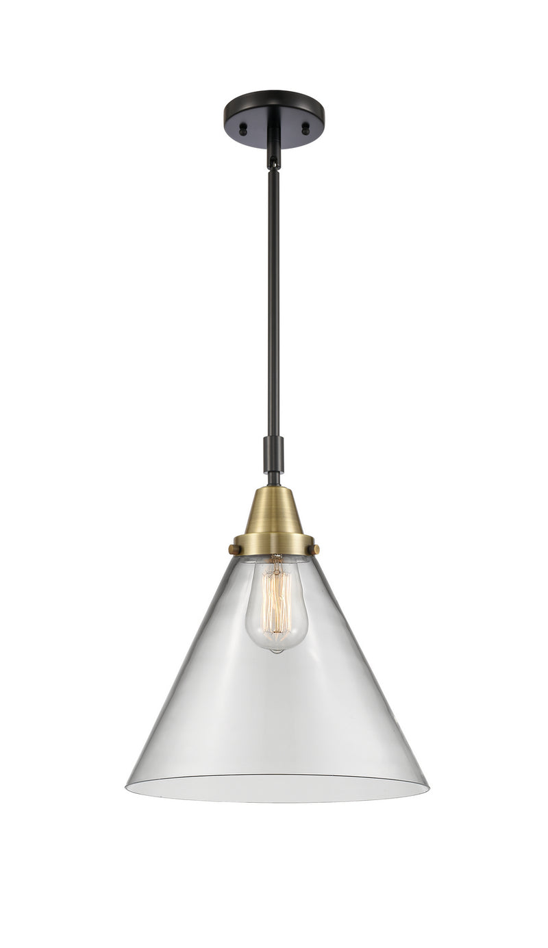 Innovations 447-1S-BAB-G42-L-LED LED Mini Pendant, Black Antique Brass