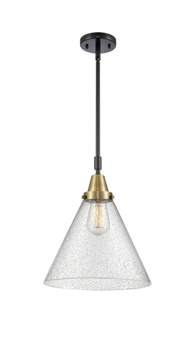 Innovations 447-1S-BAB-G44-L One Light Mini Pendant, Black Antique Brass