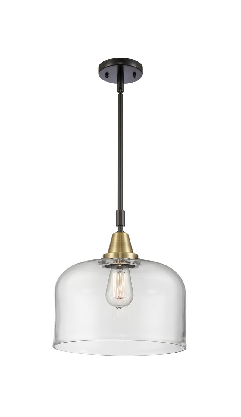 Innovations 447-1S-BAB-G72-L One Light Mini Pendant, Black Antique Brass