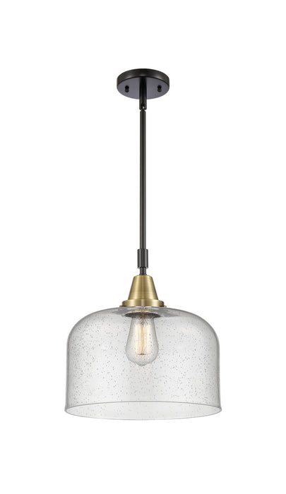 Innovations 447-1S-BAB-G74-L One Light Mini Pendant, Black Antique Brass