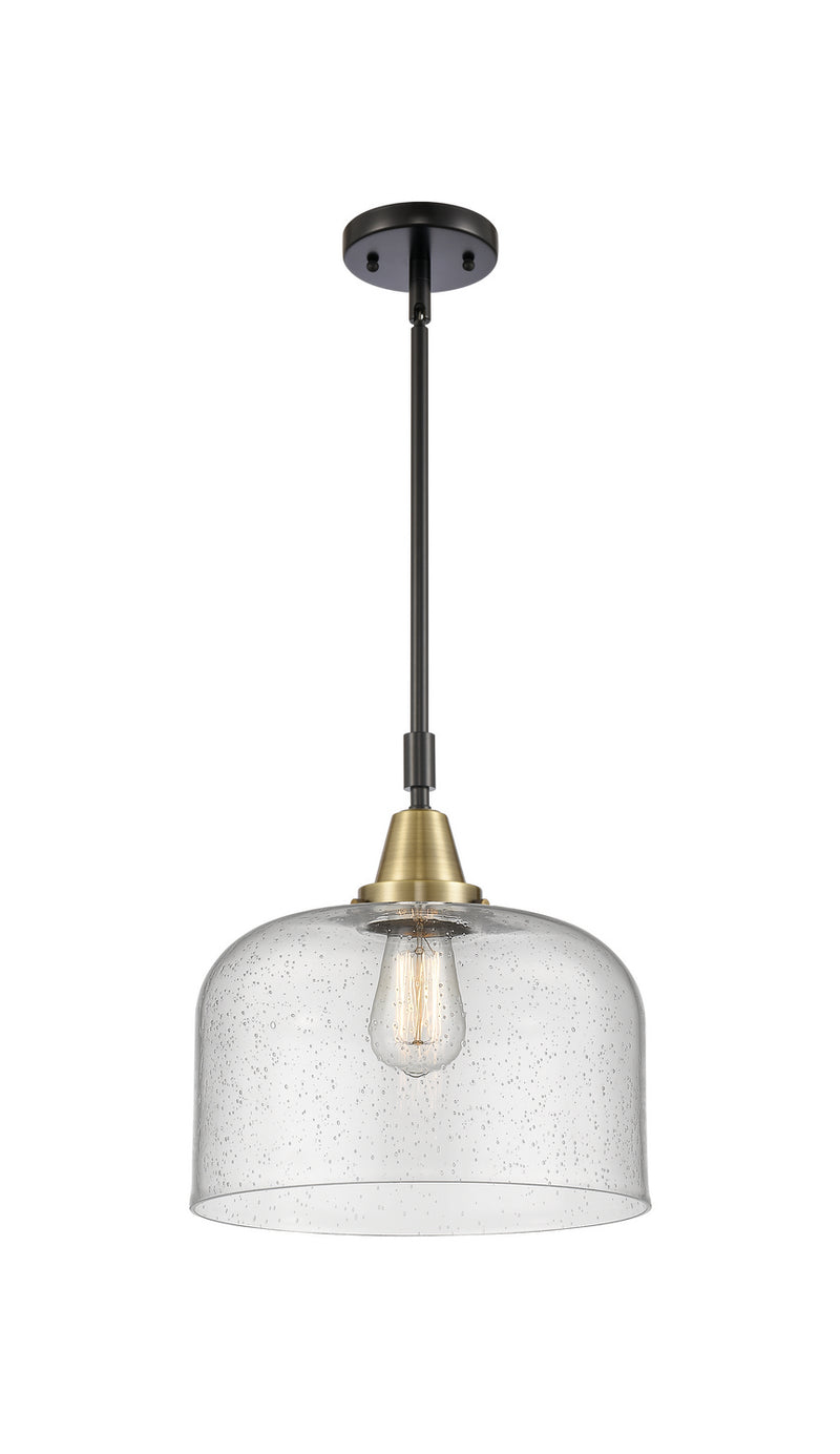 Innovations 447-1S-BAB-G74-L-LED LED Mini Pendant, Black Antique Brass