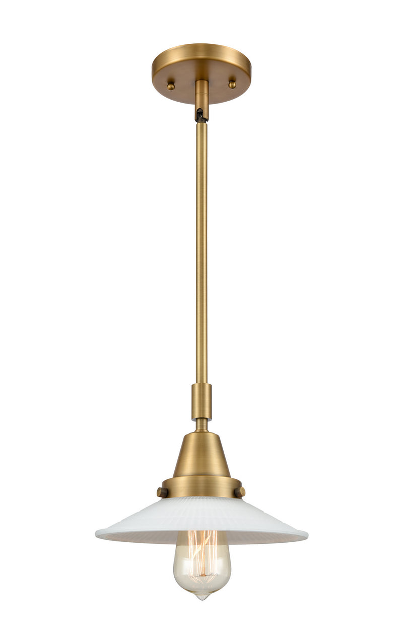 Innovations 447-1S-BB-G1 One Light Mini Pendant, Brushed Brass