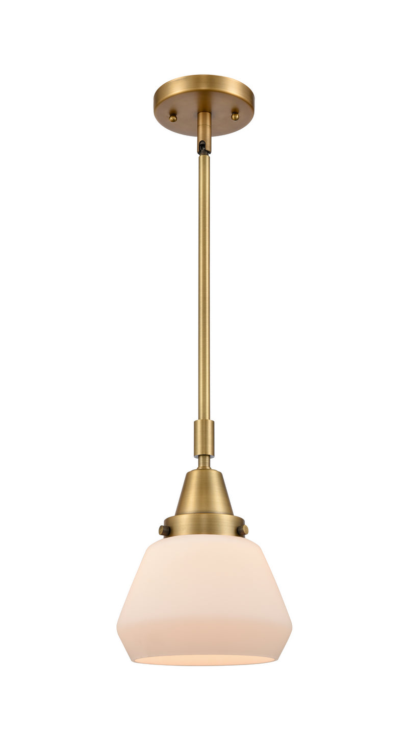 Innovations 447-1S-BB-G171 One Light Mini Pendant, Brushed Brass