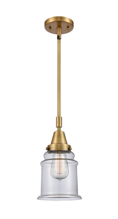 Innovations 447-1S-BB-G182 One Light Mini Pendant, Brushed Brass