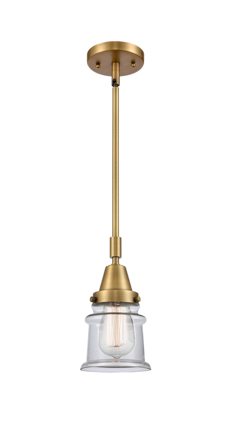 Innovations 447-1S-BB-G182S One Light Mini Pendant, Brushed Brass